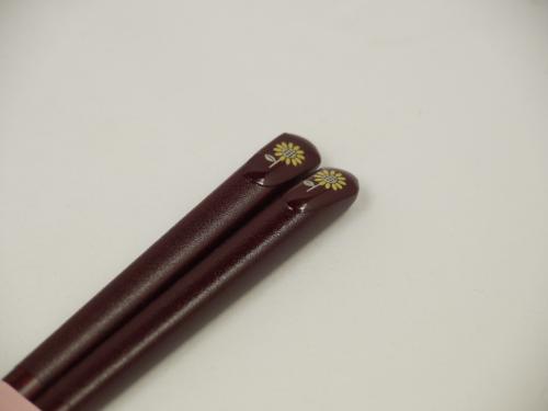 誕生花箸　8月　向日葵　中